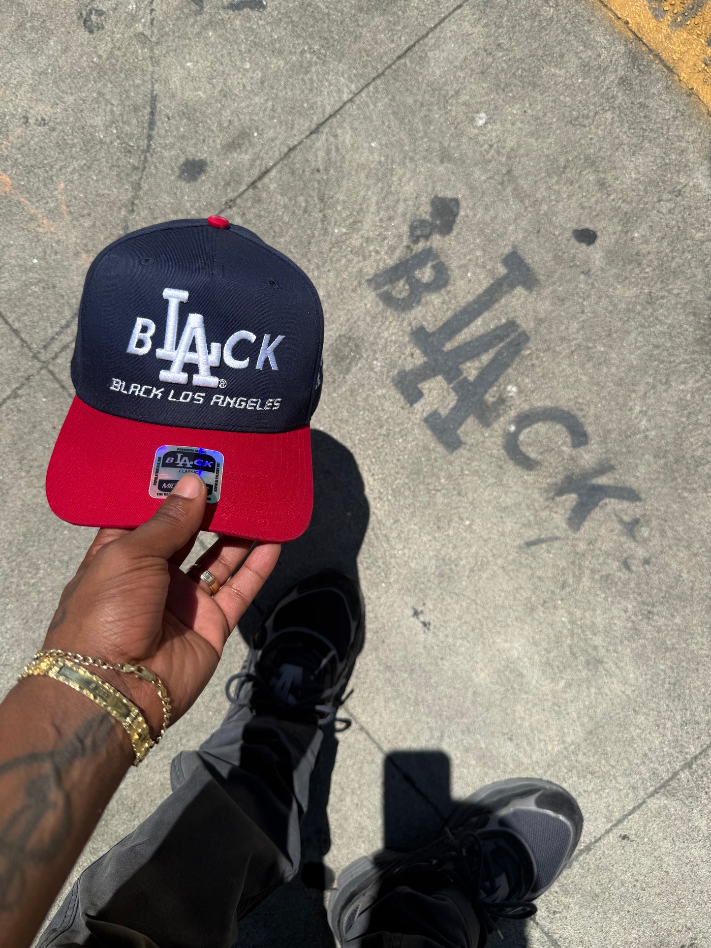 Black L.A Hat (RWB)