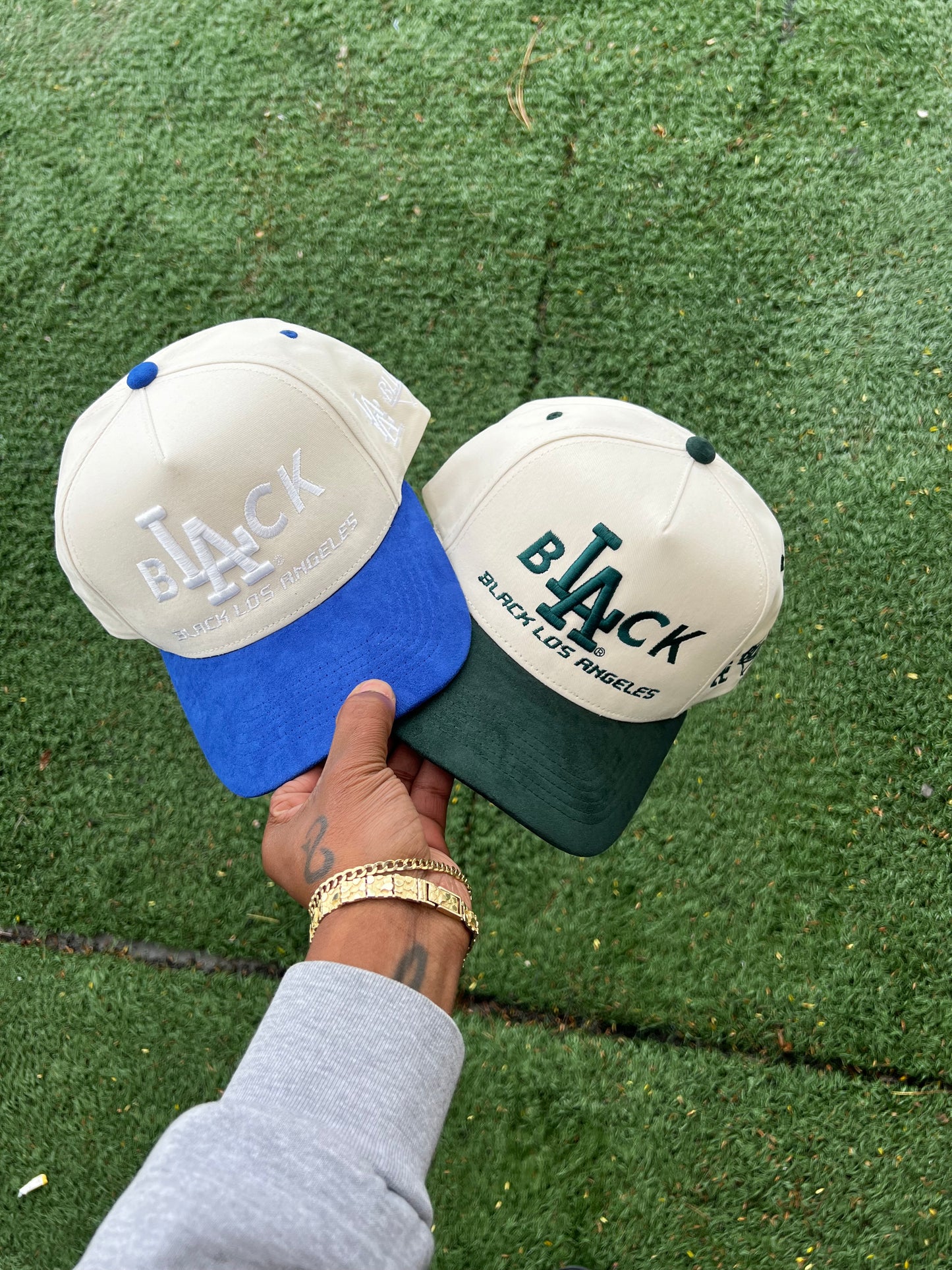 Black L.A Hat (Suede Brim)