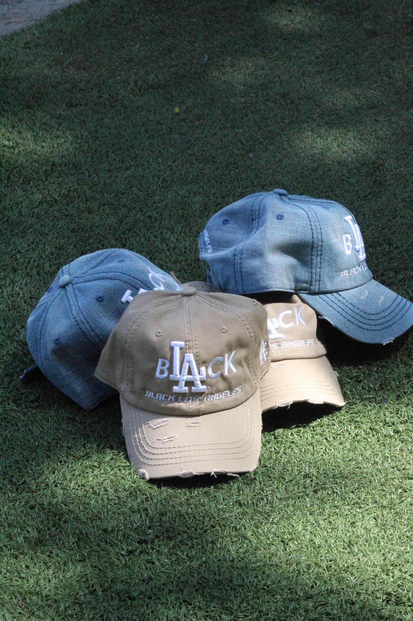 Black L.A Dad Hat (Khaki)