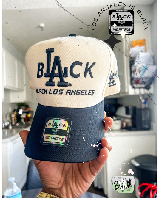 Black L.A Hat (Cream/Black)