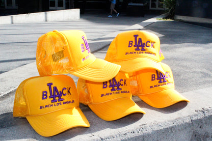 Black L.A Trucker (Trophy Gold)