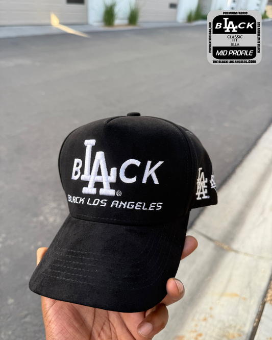 Black L.A Hat (Suede/Black)