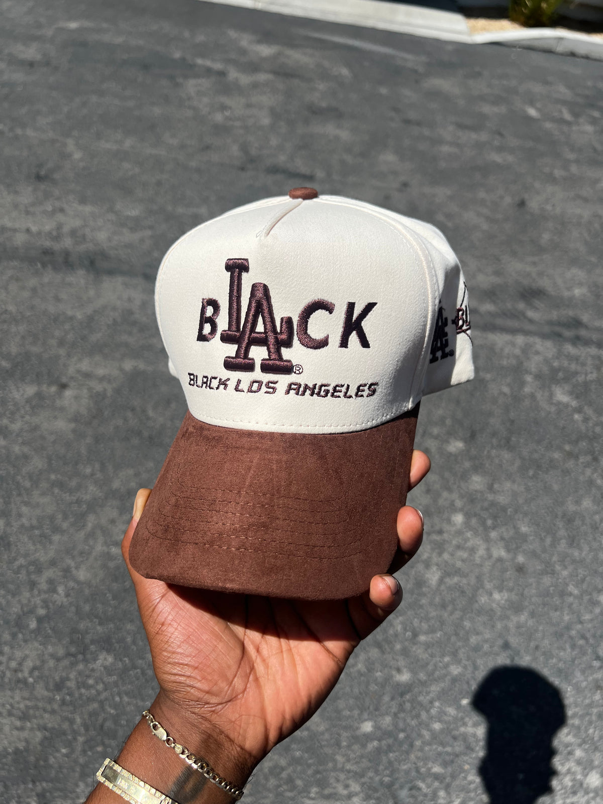 Black L.A Hat (Suede Brim)
