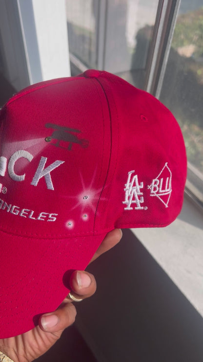 Black L.A Hat (Rhinestone-Airbrush)